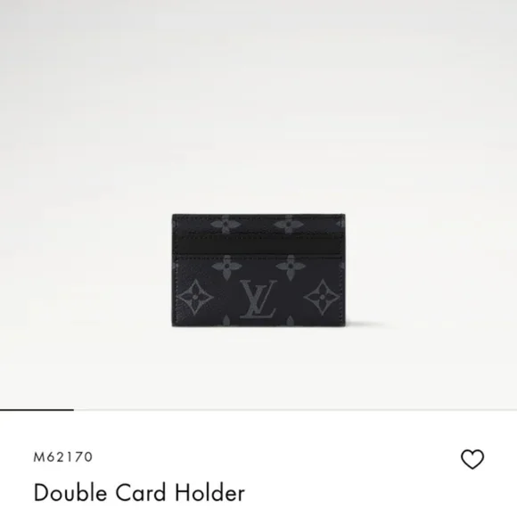 Louis Vuitton Black Double Card Holder - Picture 5 of 7